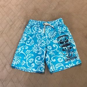 Land’s End Boys Blue Swimming Trunks Sz M